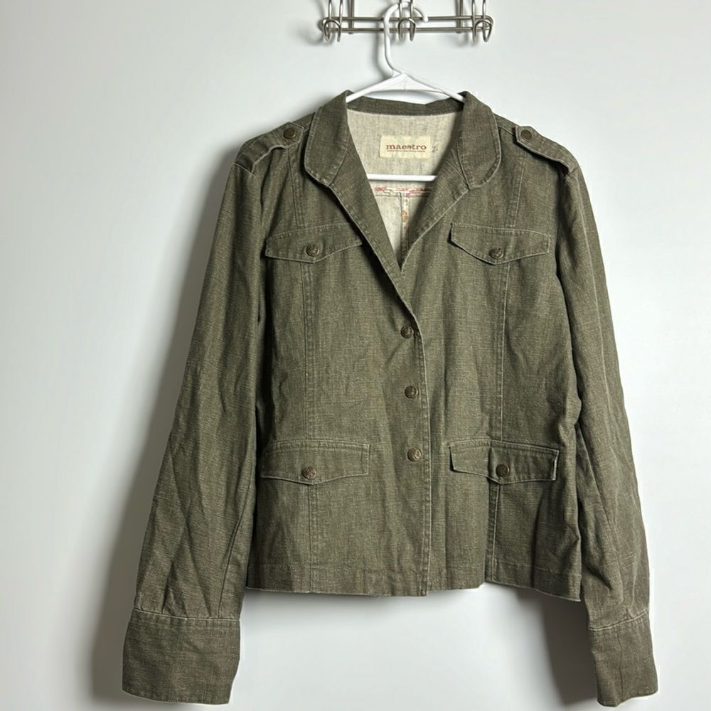 Maestro linen/cotton jacket size L